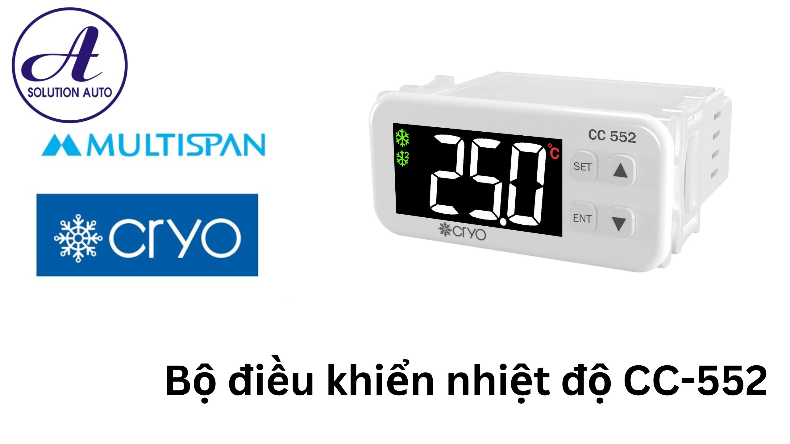 Cài đặt bộ điều khiển nhiệt độ CC-552 Multispan
