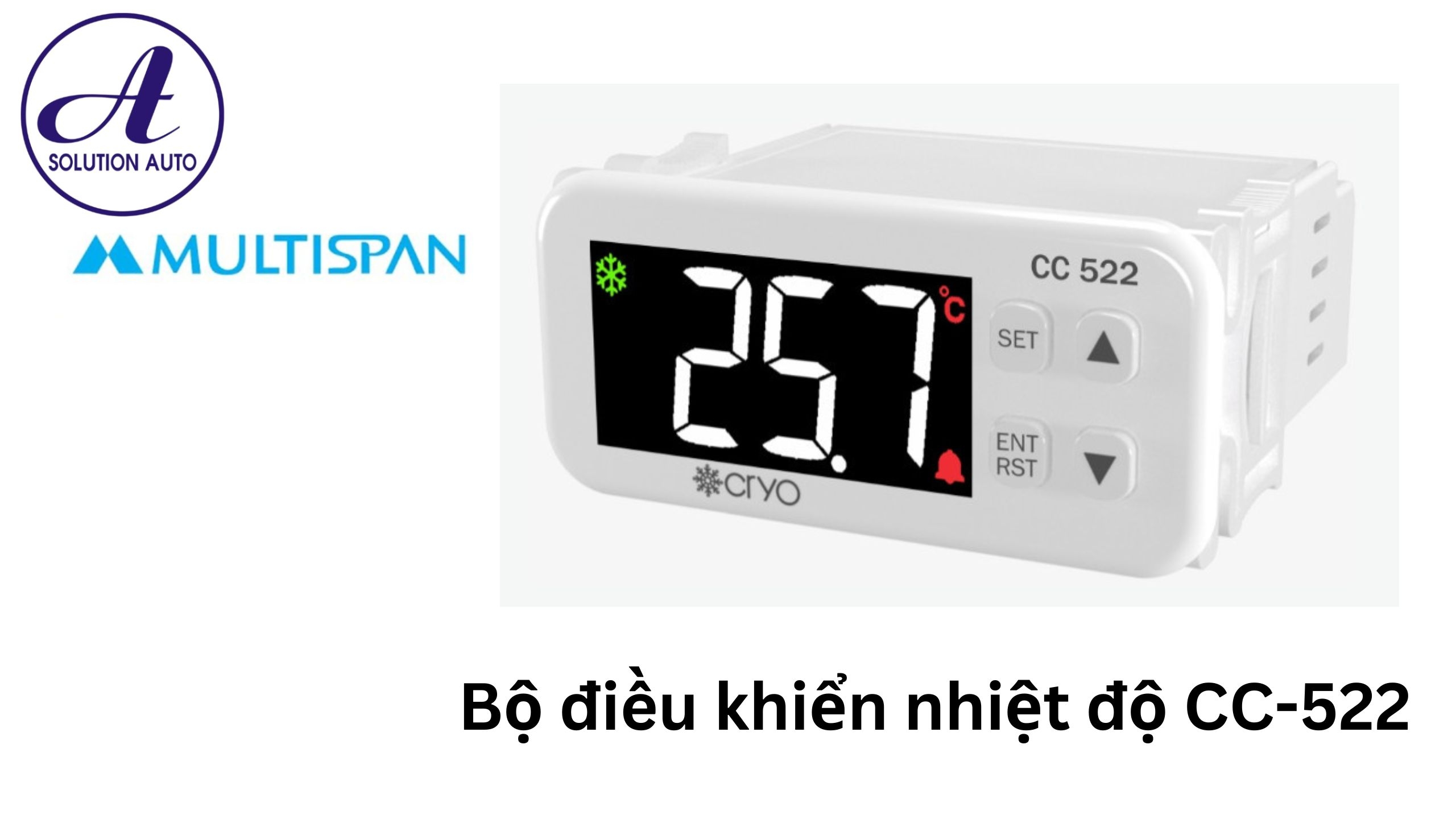 Cài đặt bộ điều khiển nhiệt CC-522 Multispan