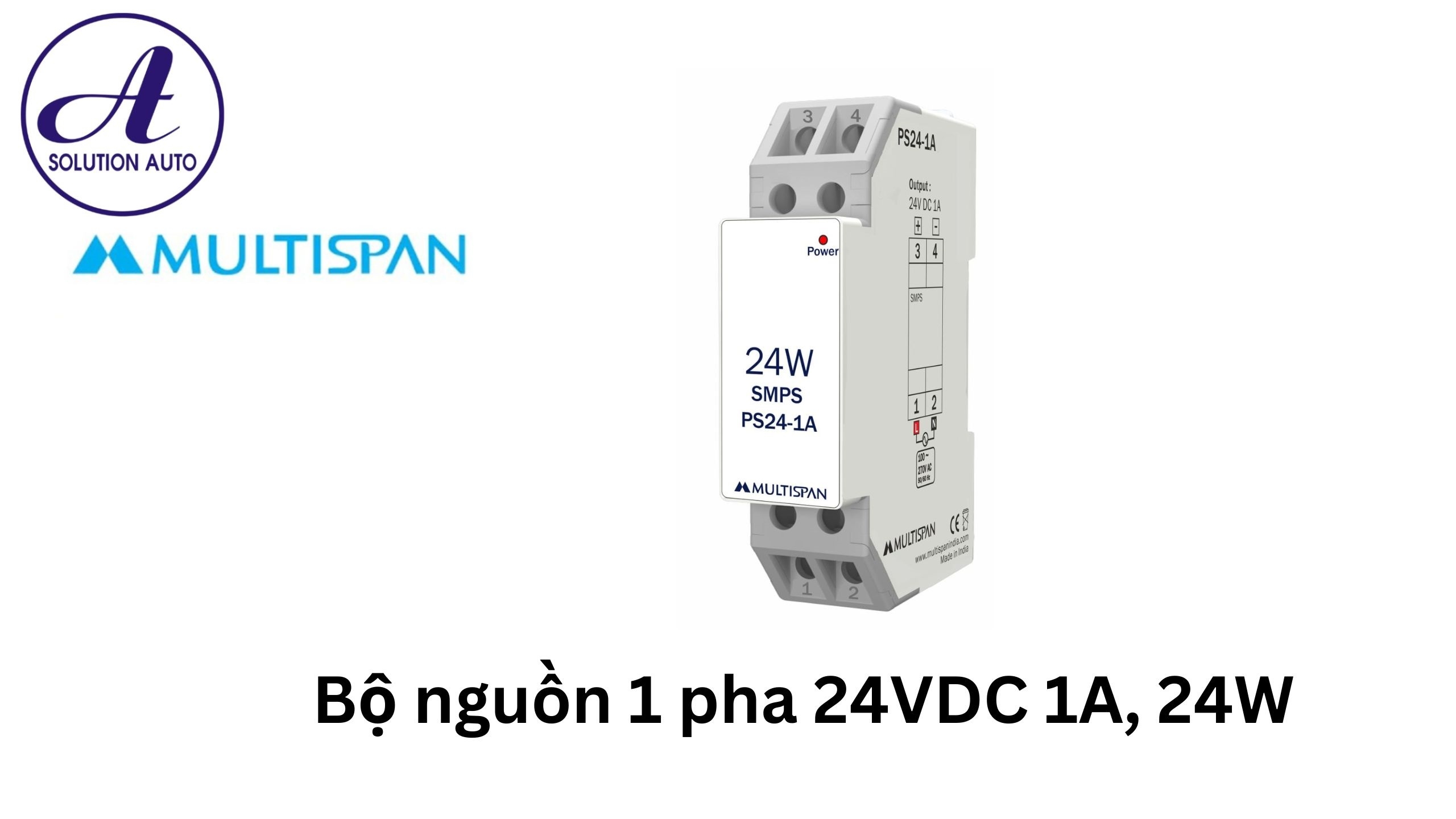 Bộ nguồn 1 pha 24VDC 1A 24W