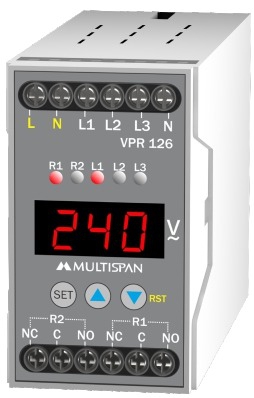 Rơ le bảo vệ điện áp và tần số 3 pha